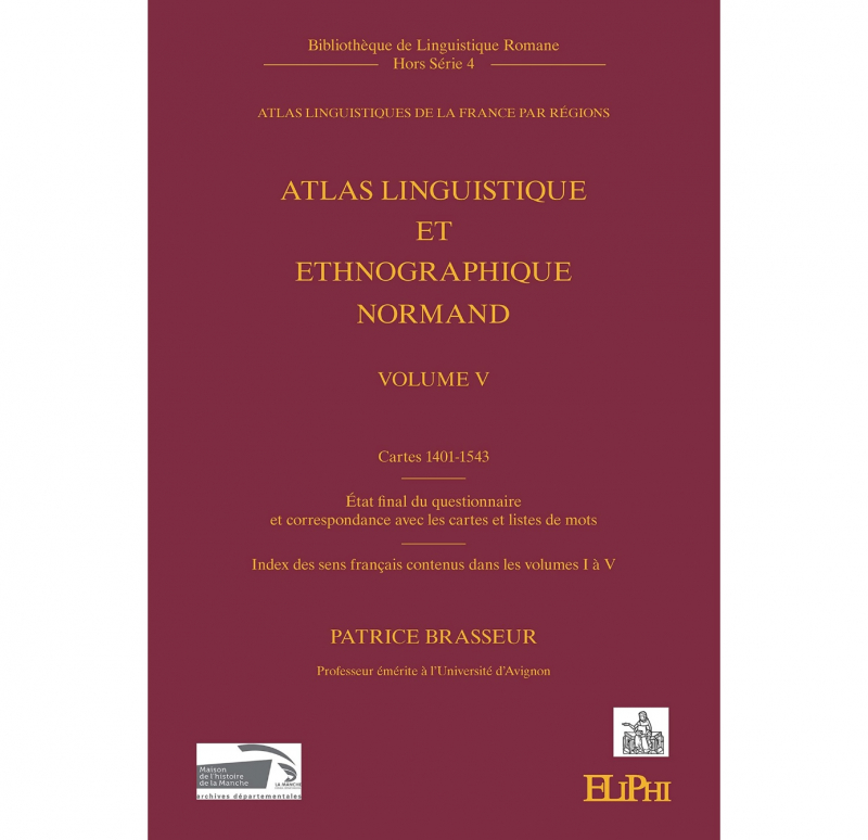 Patrice Brasseur, ALN, volume V, Strasbourg, ÉLiPhi, 2019
